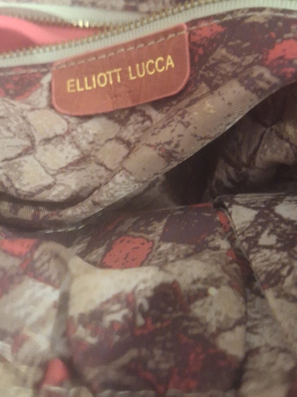 Elliot Lucca Red Italian Leather Satchel